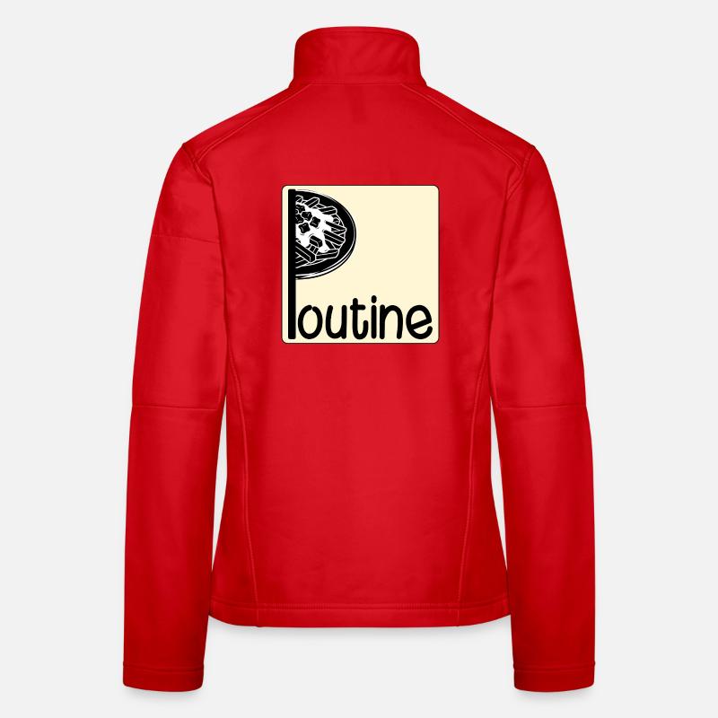 Kanada-kanadisches Gericht Poutine Frauen Softshelljacke