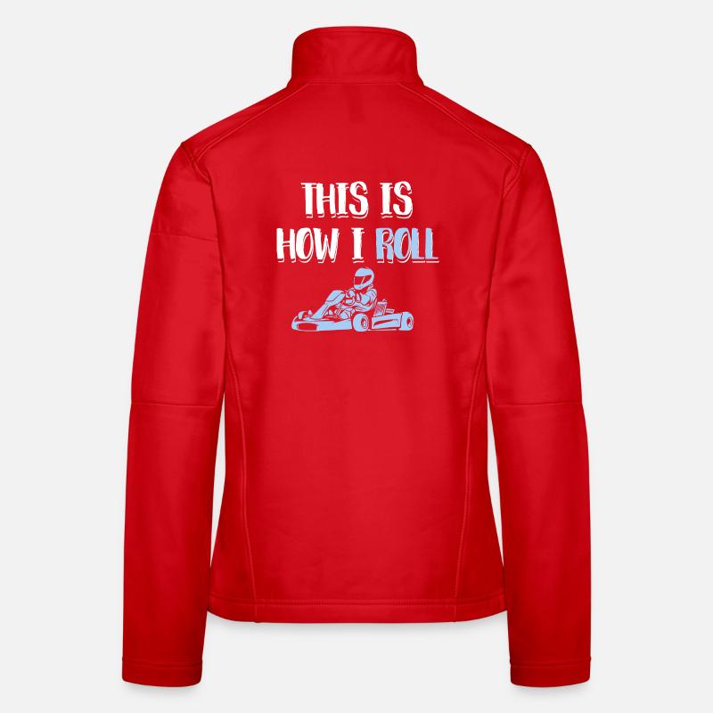 C’est comme ça que je joue l’art de la course de karting Veste en tissu softshell Femme