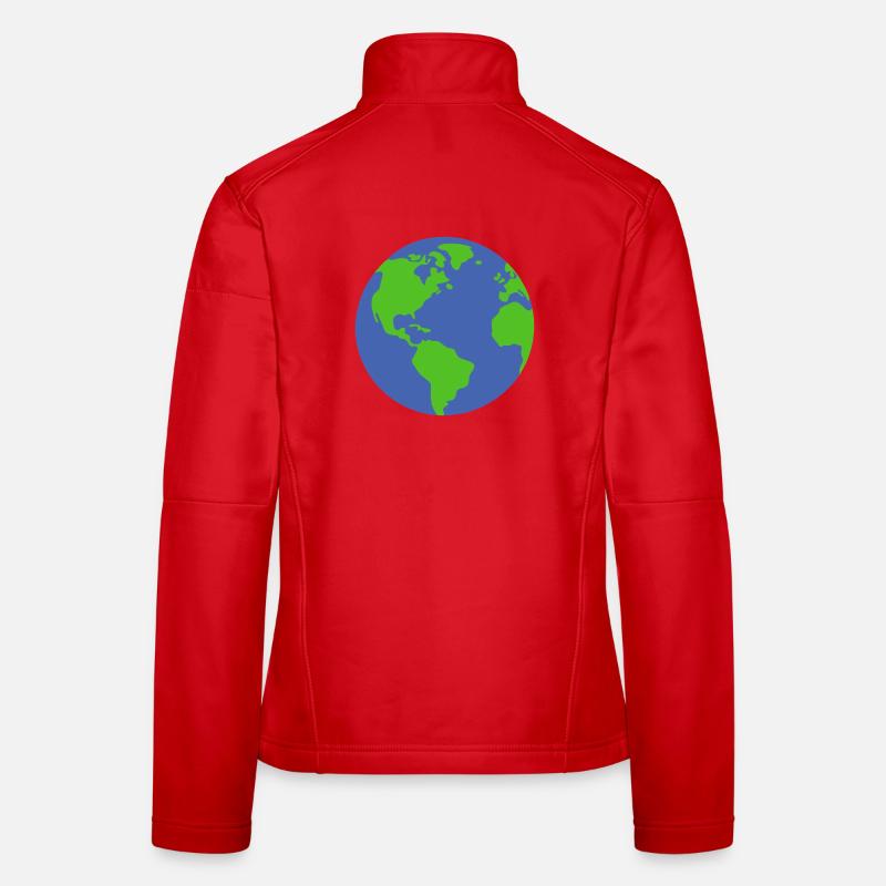 Planet Erde Frauen Softshelljacke