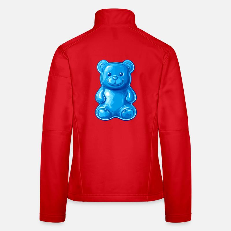 Blauer Teddybär Frauen Softshelljacke