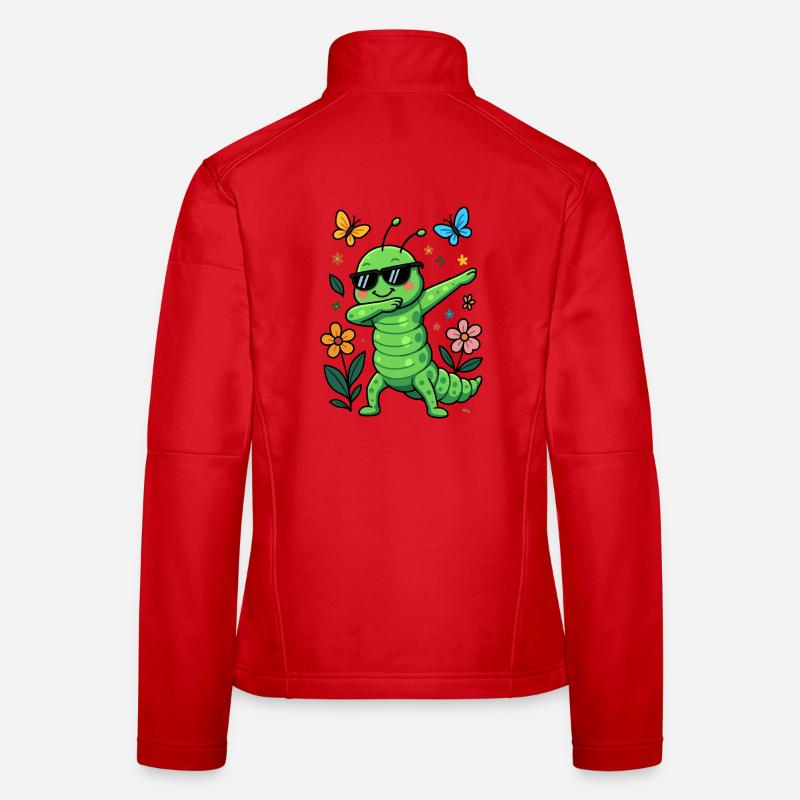 Papillon chenille Veste en tissu softshell Femme