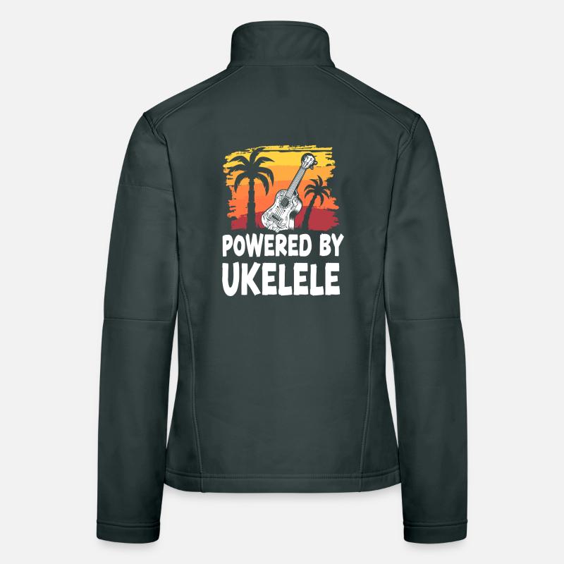Ukulélé hawaïen Ukulélé propulsé par Veste en tissu softshell Femme