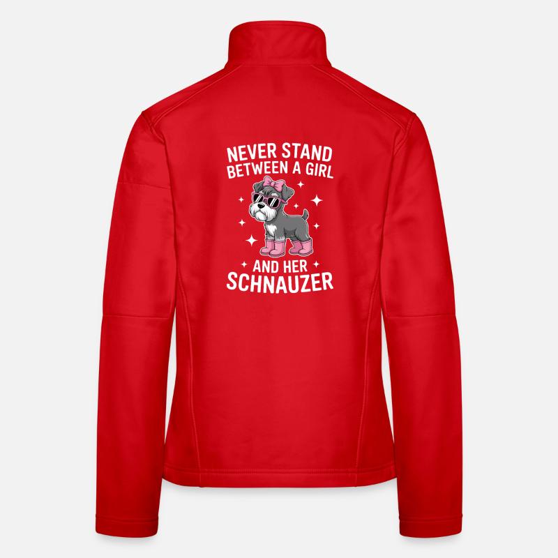 Schnauzer Sprüche Lustige Schnauzer Geschenk Frauen Softshelljacke