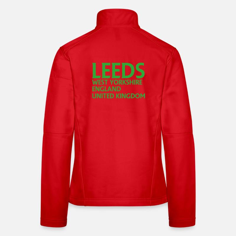 Leeds – England Liedtextdesign Frauen Softshelljacke