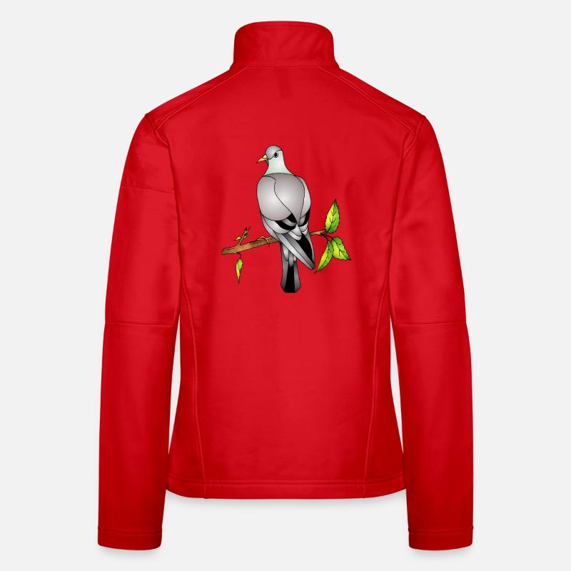 oiseau Veste en tissu softshell Femme