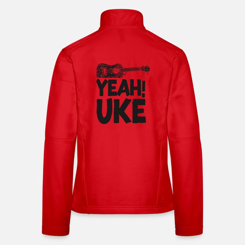 Hawaiian Ukulele Uke Yeah! Uke Frauen Softshelljacke
