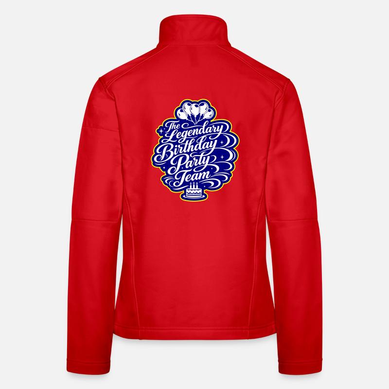 Équipe d’anniversaire qui dit Veste en tissu softshell Femme