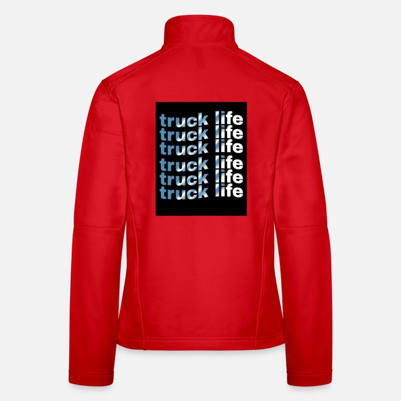 Lkw-Lebensdauer-Rastergradient Frauen Softshelljacke