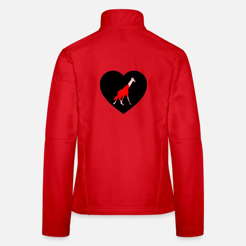 Girafe Veste en tissu softshell Femme