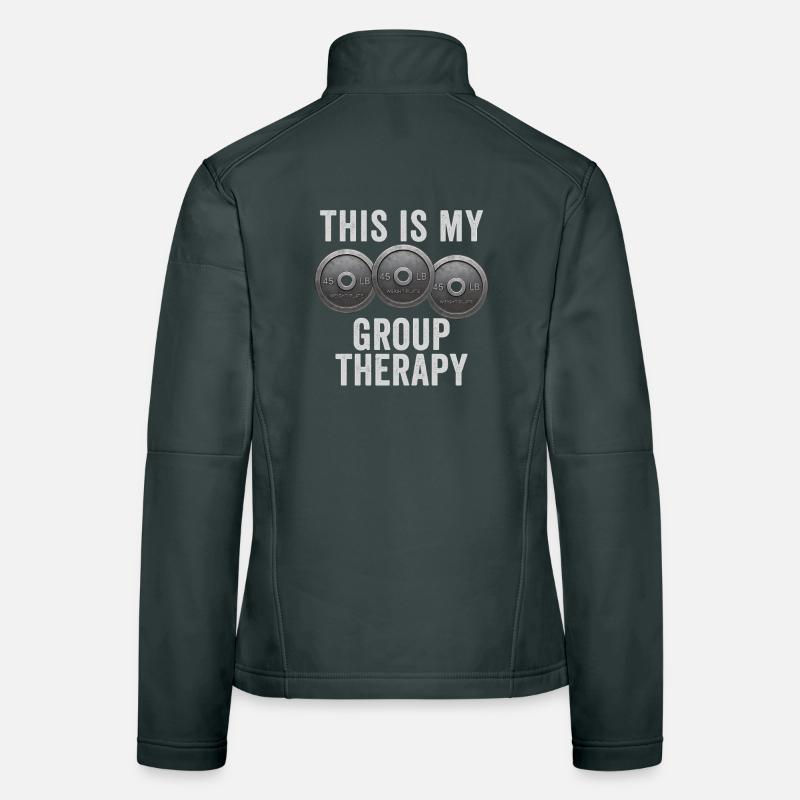 This is my fun group therapy weight strai Women's Softshell Jacket