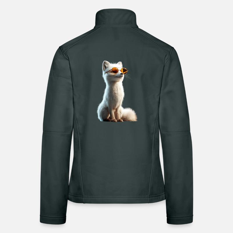 Polarfuchs Schneefuchs Eisfuchs Süßer Weißer Fuchs Frauen Softshelljacke