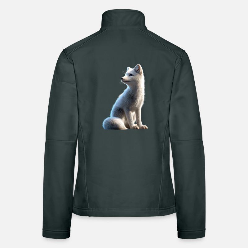 Polarfuchs Schneefuchs Eisfuchs Süßer Weißer Fuchs Women's Softshell Jacket