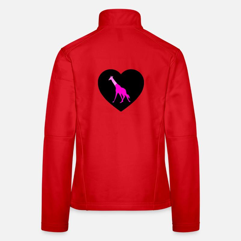 Giraffe Frauen Softshelljacke