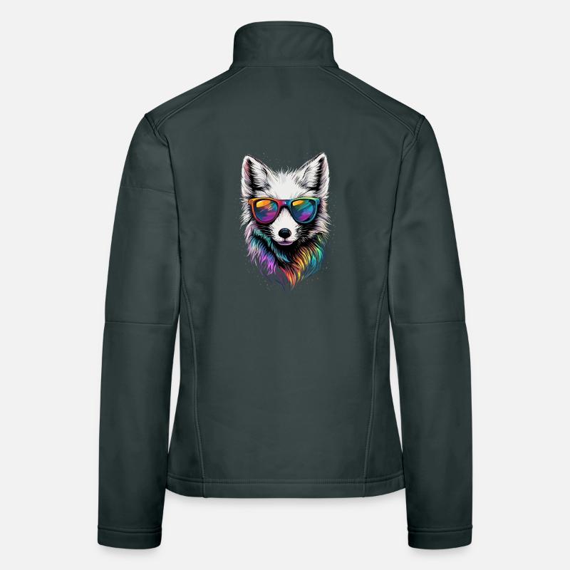 Polarfuchs Schneefuchs Eisfuchs Süßer Weißer Fuchs Frauen Softshelljacke