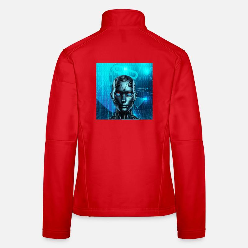 Robotergesicht Frauen Softshelljacke