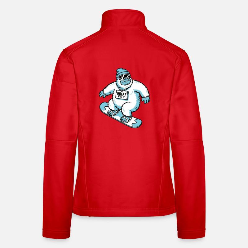 Brett Pitt - Frauen Softshelljacke - Rot