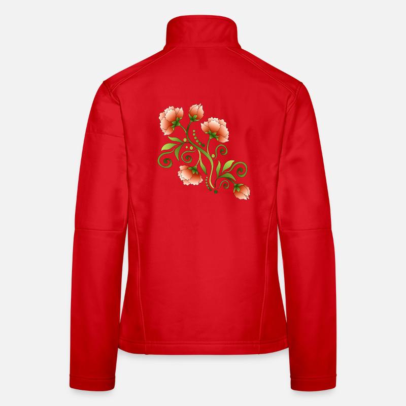 Blumen Frauen Softshelljacke