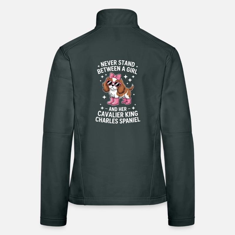 Cavalier King Charles Spaniel Geschenk Frauen Softshelljacke