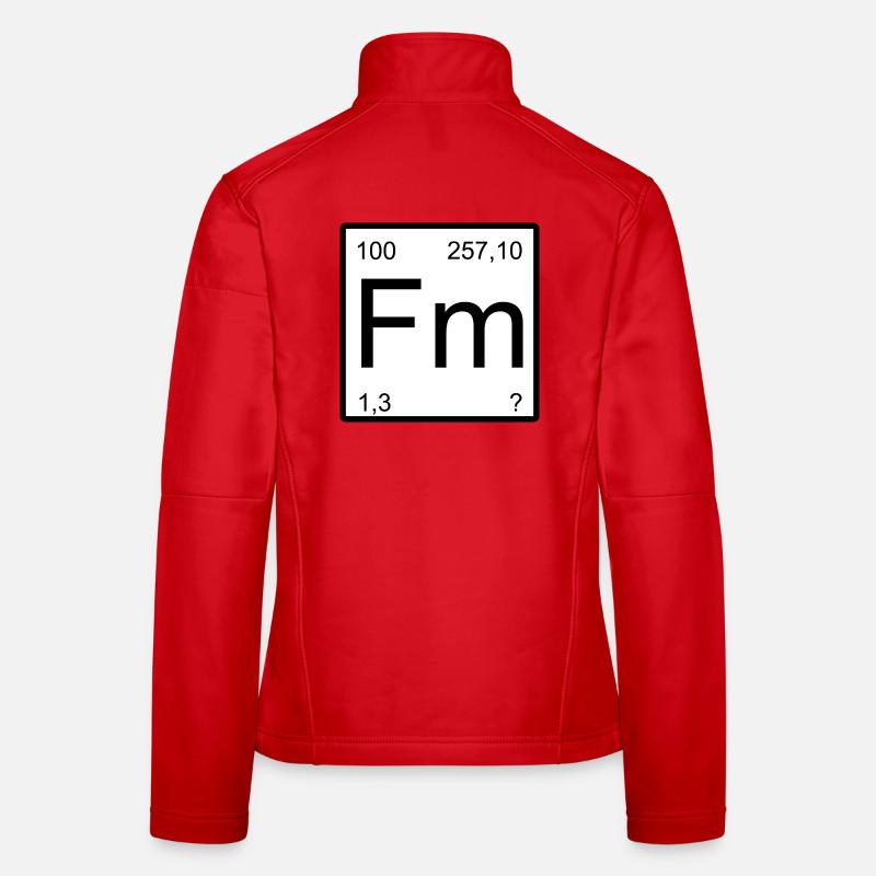 Conception de la table de période du fermium Veste en tissu softshell Femme