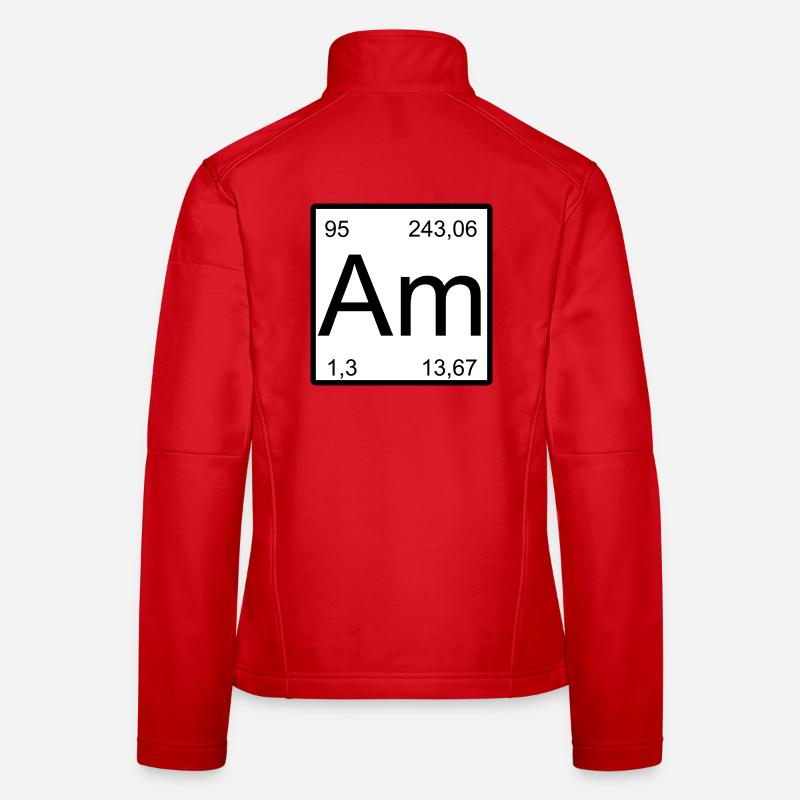 Americium Am Element Typography Women's Softshell Jacket