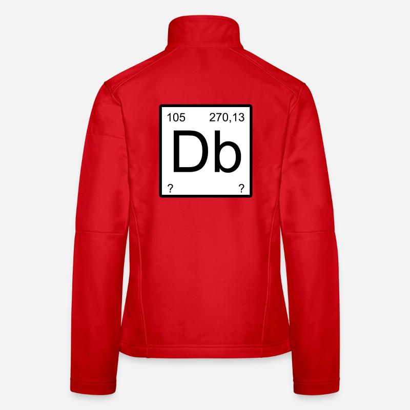 Typographie de l’élément de Dubnium Veste en tissu softshell Femme