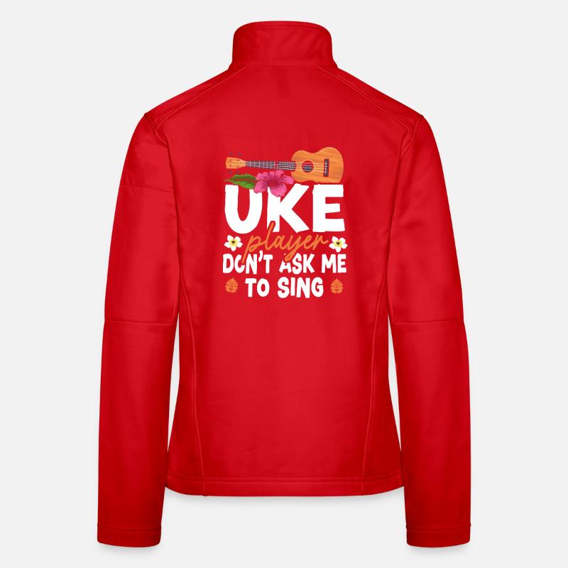Hawaiian Ukulele Uke Uke Player Women's Softshell Jacket