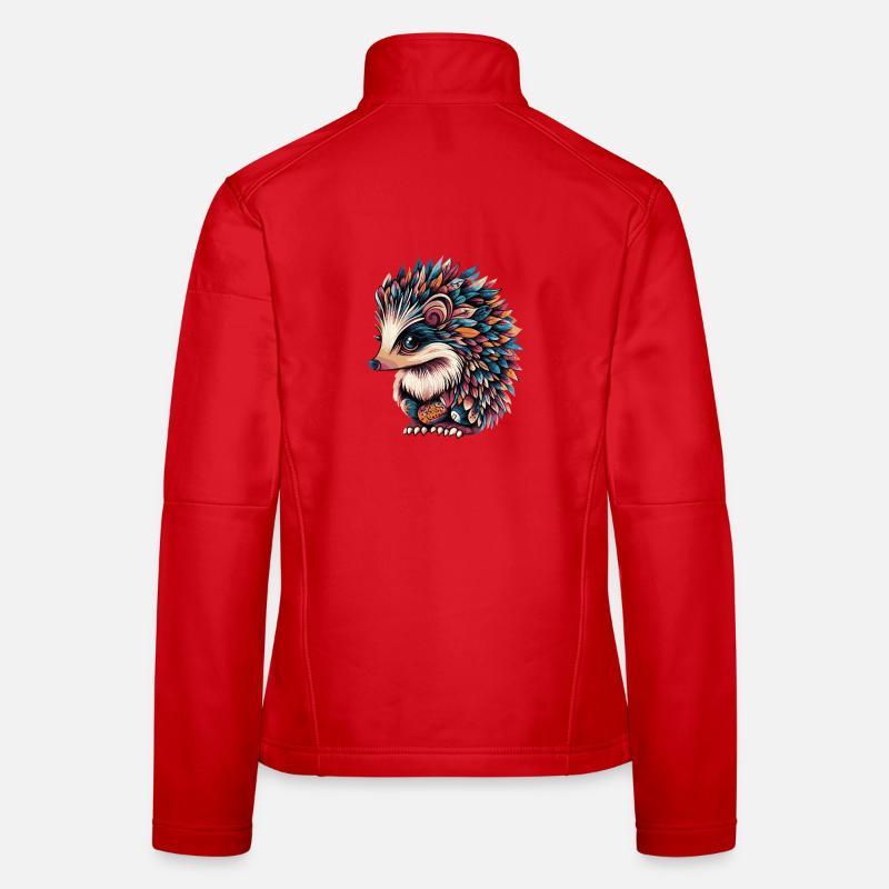 Igel Bunt Frauen Softshelljacke