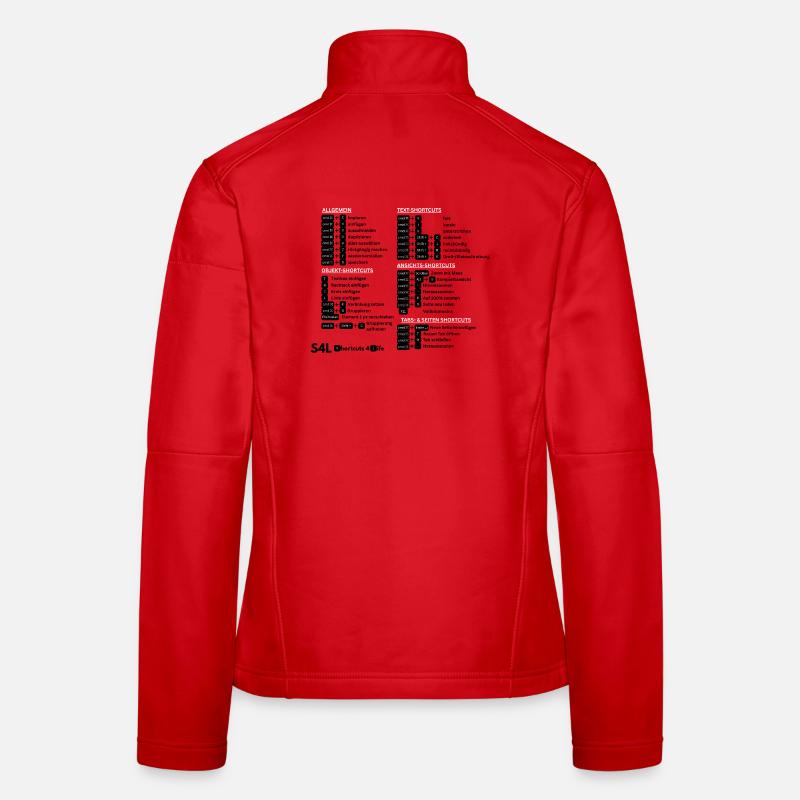 SL Shortcuts Mac – Cmd Pro! Content Creator - Women's Softshell Jacket - red