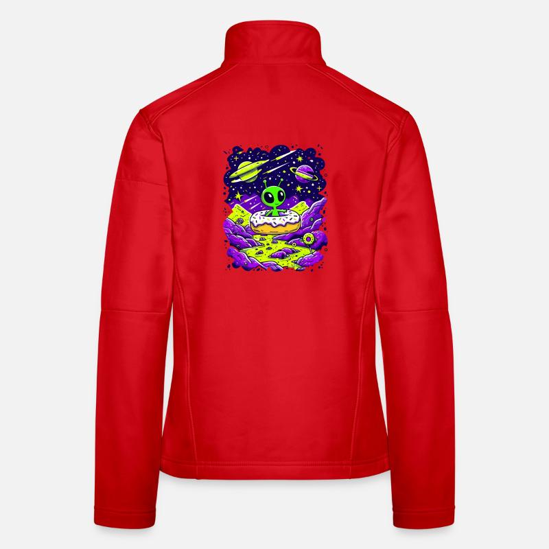 Alien Donut in Starland Women's Softshell Jacket