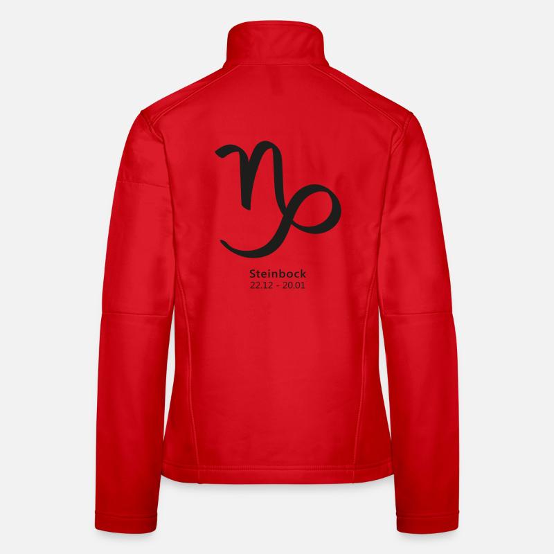 Steinbock Symbol Sternzeichen Frauen Softshelljacke