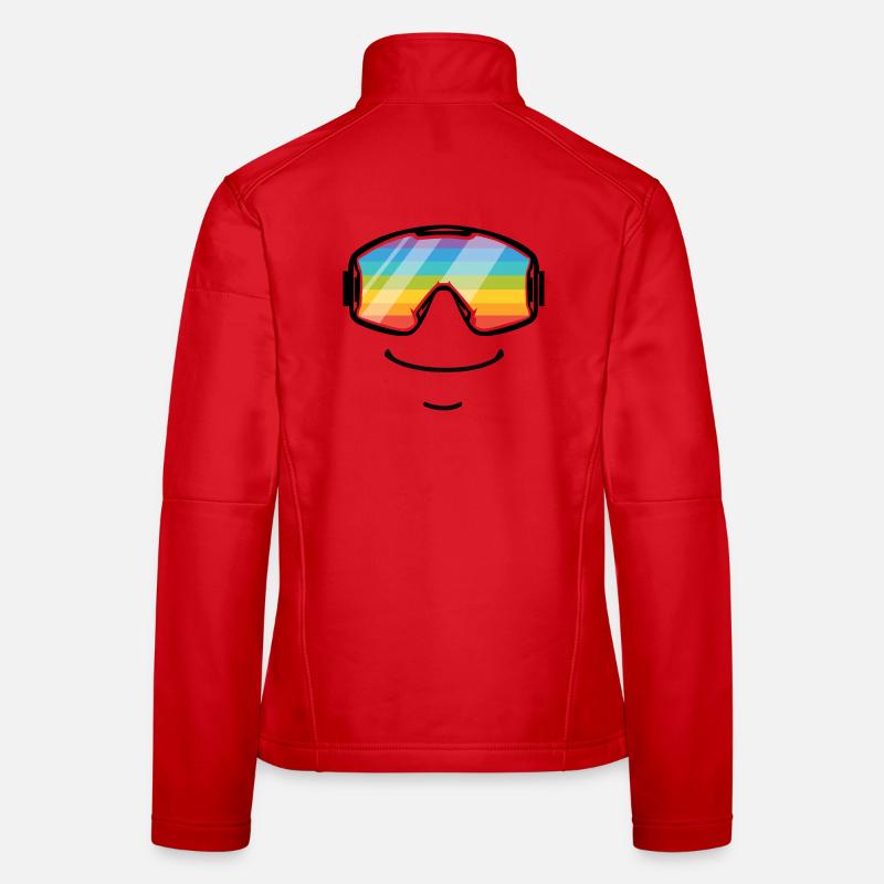 Ski Goggles Rainbow Smile Après-Ski Women's Softshell Jacket