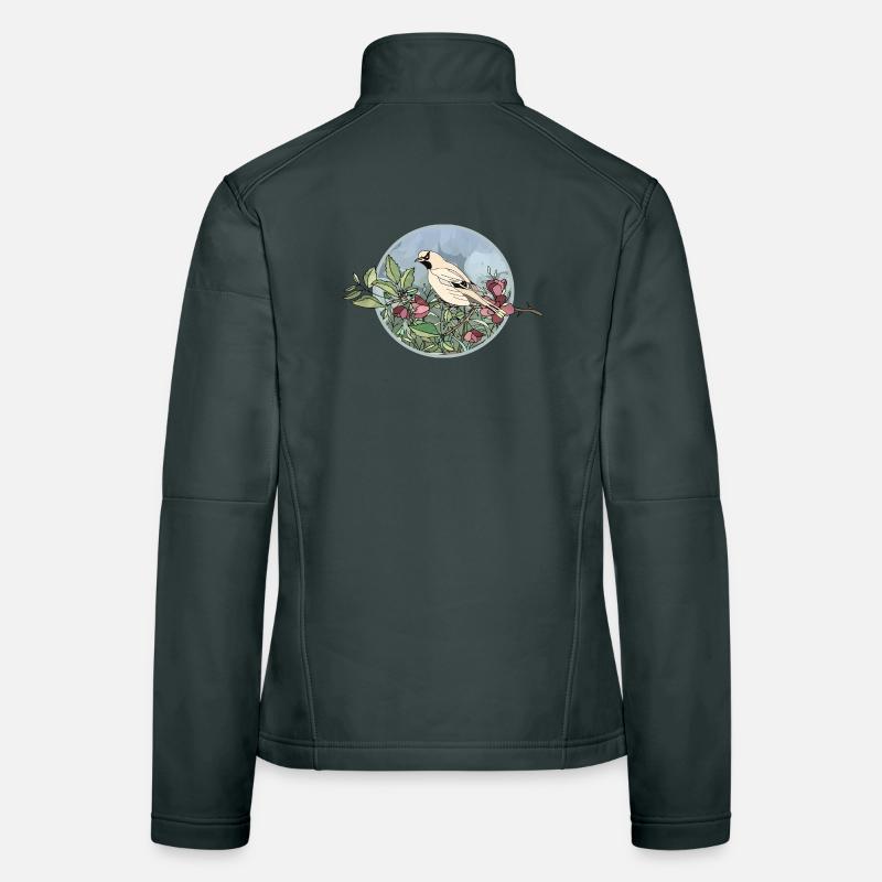 Bunter Vogel Frauen Softshelljacke