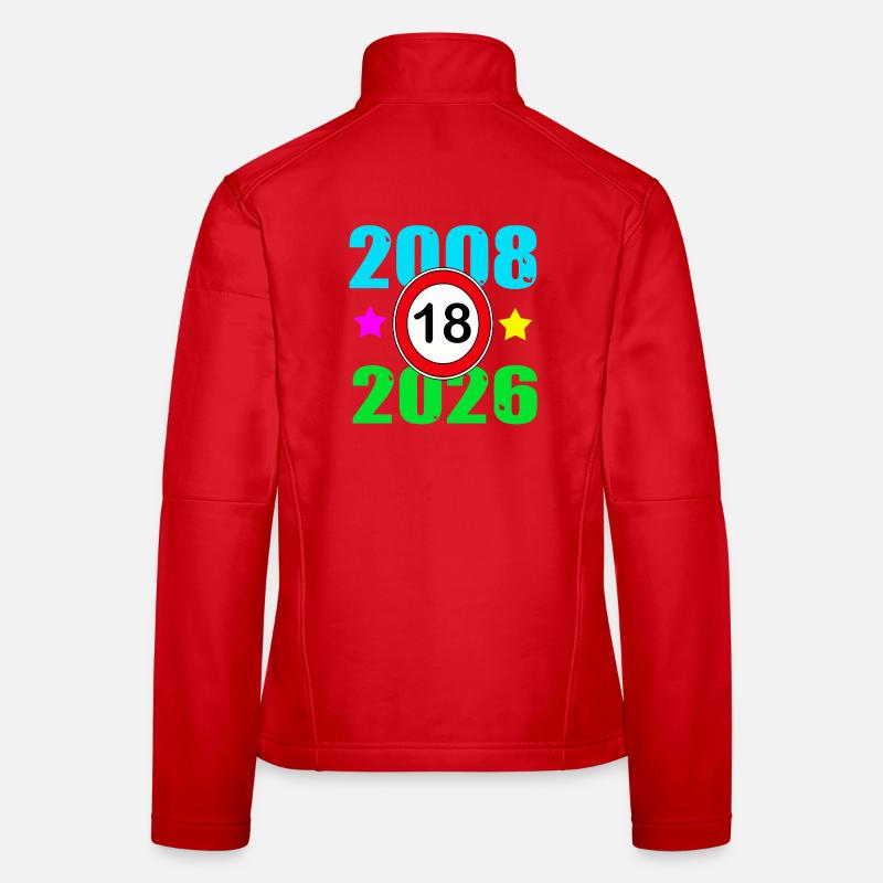 18th birthday 2026 - Women's Softshell Jacket - red