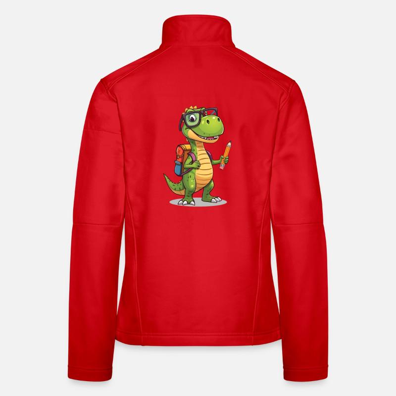 Dino Érudit au crayon Veste en tissu softshell Femme