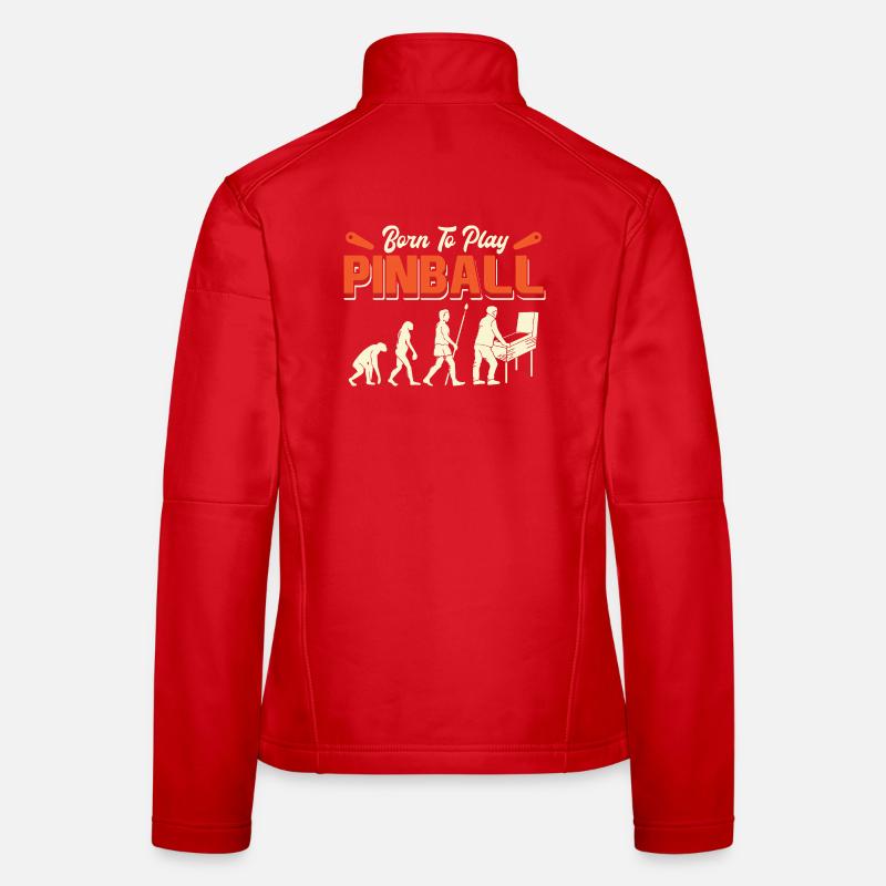 Born To Play Pinball Evolution Frauen Softshelljacke