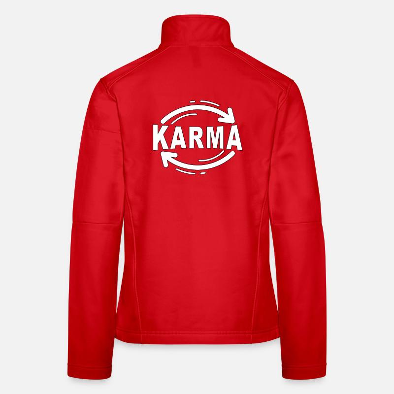 Karma - Minimalist Statement Design Women's Softshell Jacket