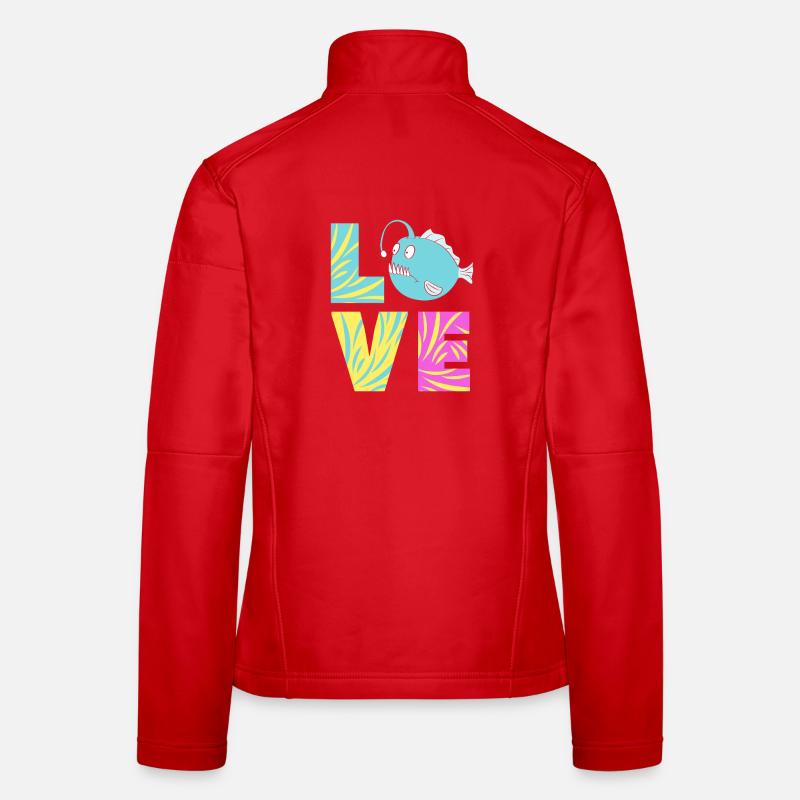 Anglerfisch Frauen Softshelljacke