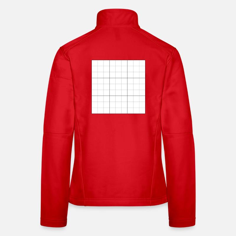 Sudoku blanko Raster Frauen Softshelljacke
