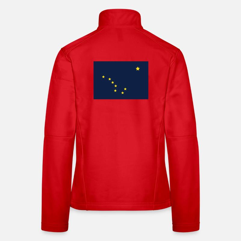 Drapeau de l’État de l’Alaska Veste en tissu softshell Femme