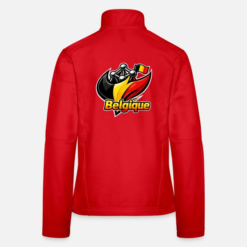 Drapeau et Electron de la Belgique Veste en tissu softshell Femme