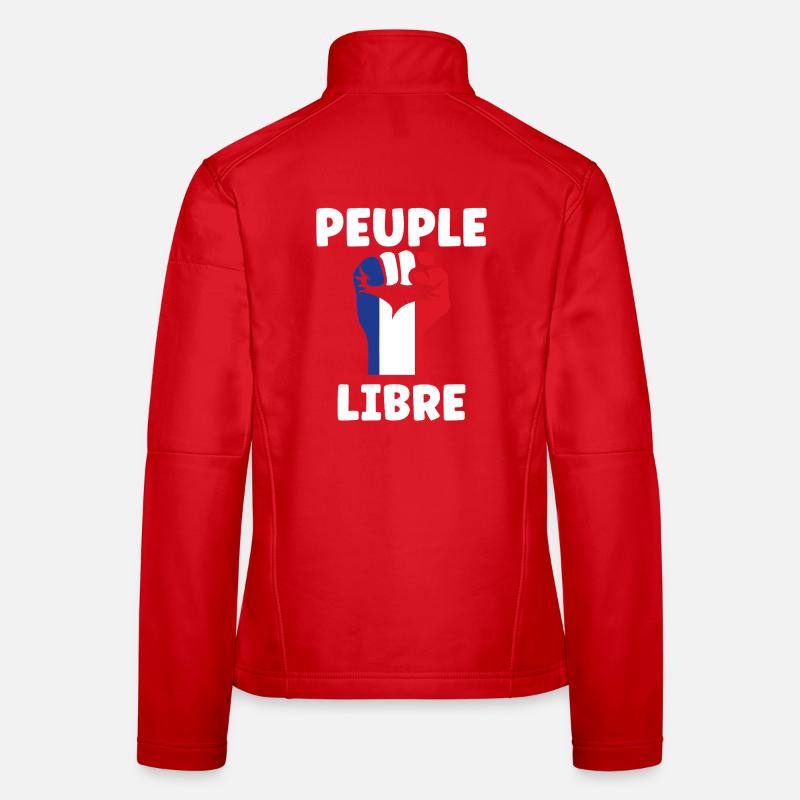 Peuple Libre Tricolore Veste en tissu softshell Femme