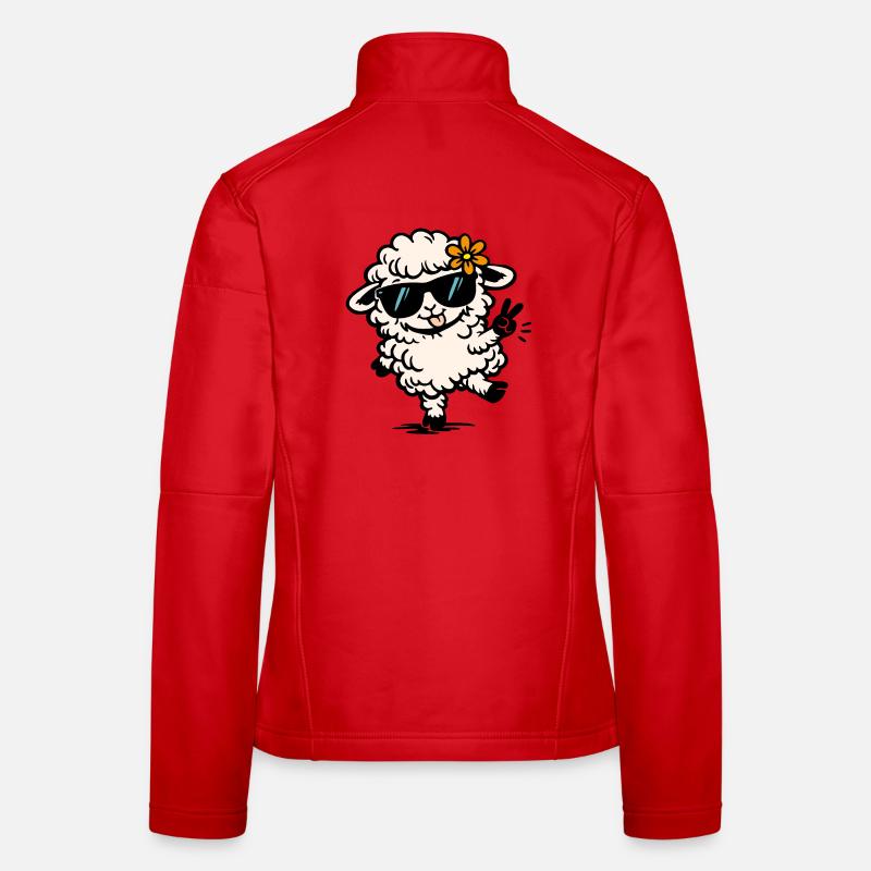 Mouton dansant – Illustration drôle avec style Veste en tissu softshell Femme