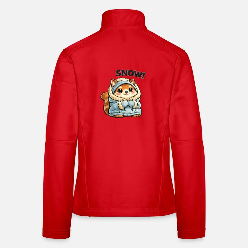 Renard en pull d’hiver Veste en tissu softshell Femme