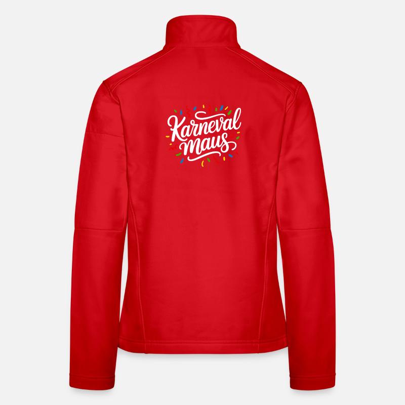 Karnevalmaus Buntes Konfetti Karneval Frauen Softshelljacke