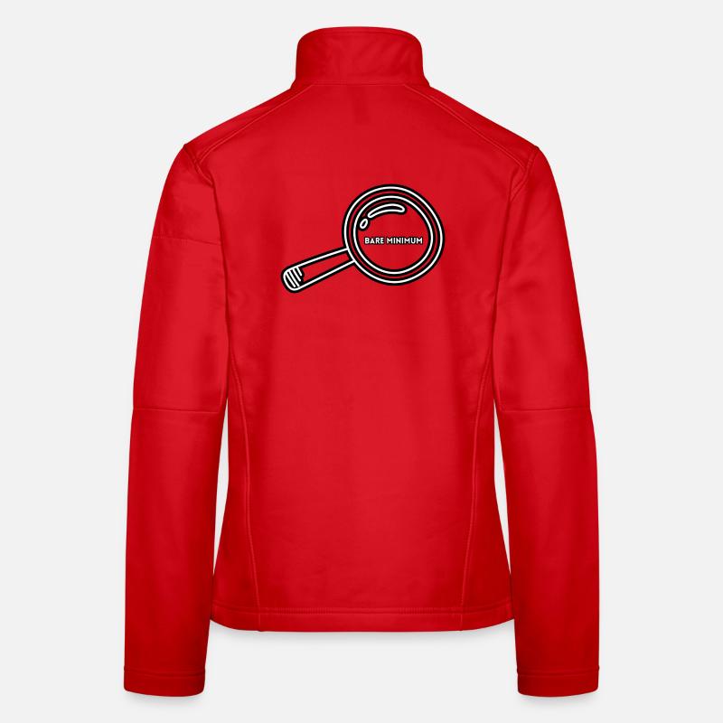 Minimalistisches Design mit minimaler Lupe Frauen Softshelljacke