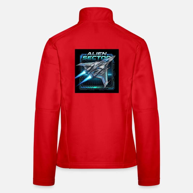 Alien Sector Nebula Fighter Women's Softshell Jacket