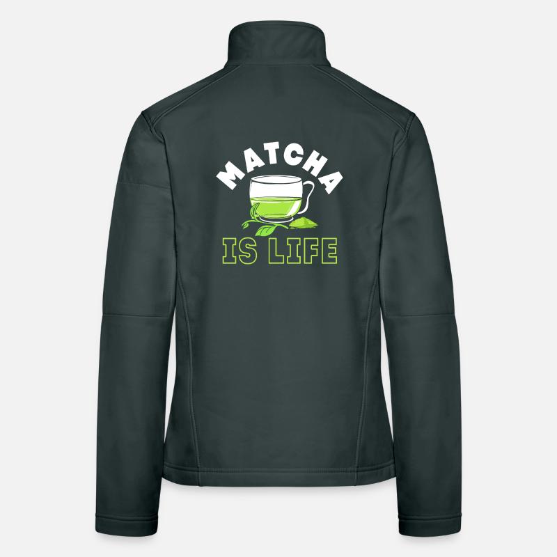 Matcha tea Women's Softshell Jacket