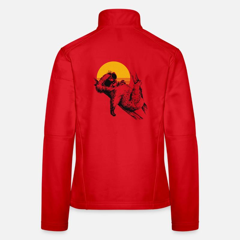 Chilling Koala Sunset Women's Softshell Jacket