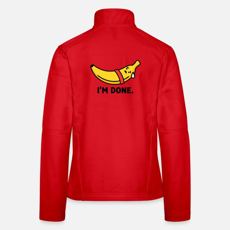 Das Workout Burnout Banana - Frauen Softshelljacke - Rot