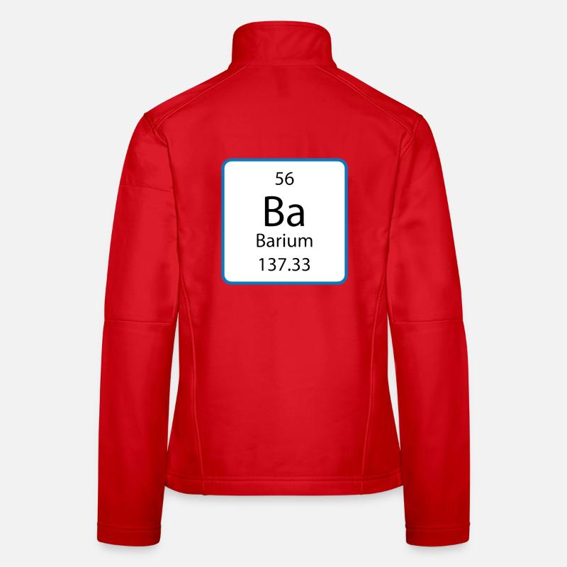 Ba Chemistry Periodic Table Women's Softshell Jacket